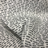 "TOO CLOSE" Printed Fabric - 3 yds