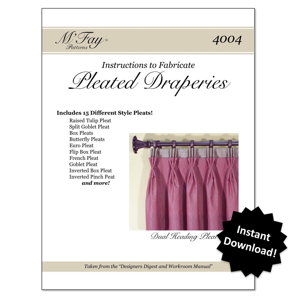 Pleated Draperies – Workroom Marketplace