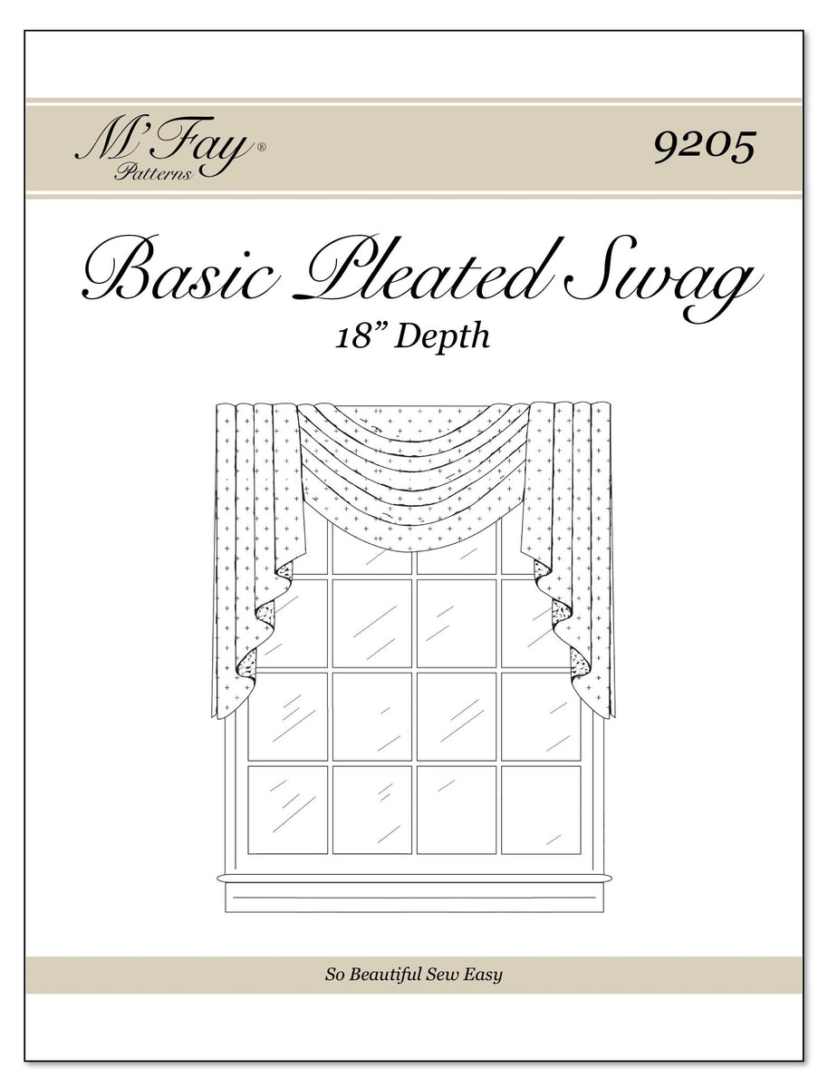 Basic Pleated Swag 18
