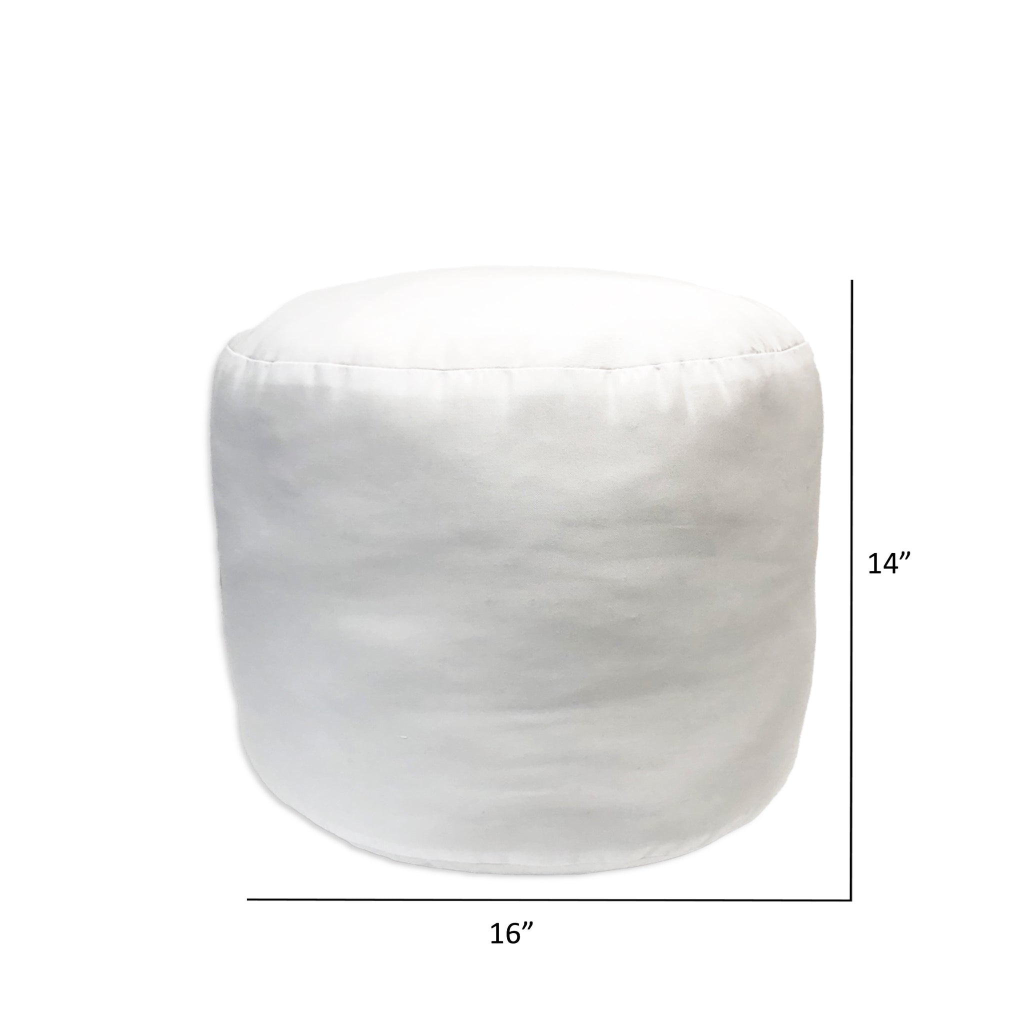 Cylinder Kapok Pouf Ottoman Insert – Workroom Marketplace