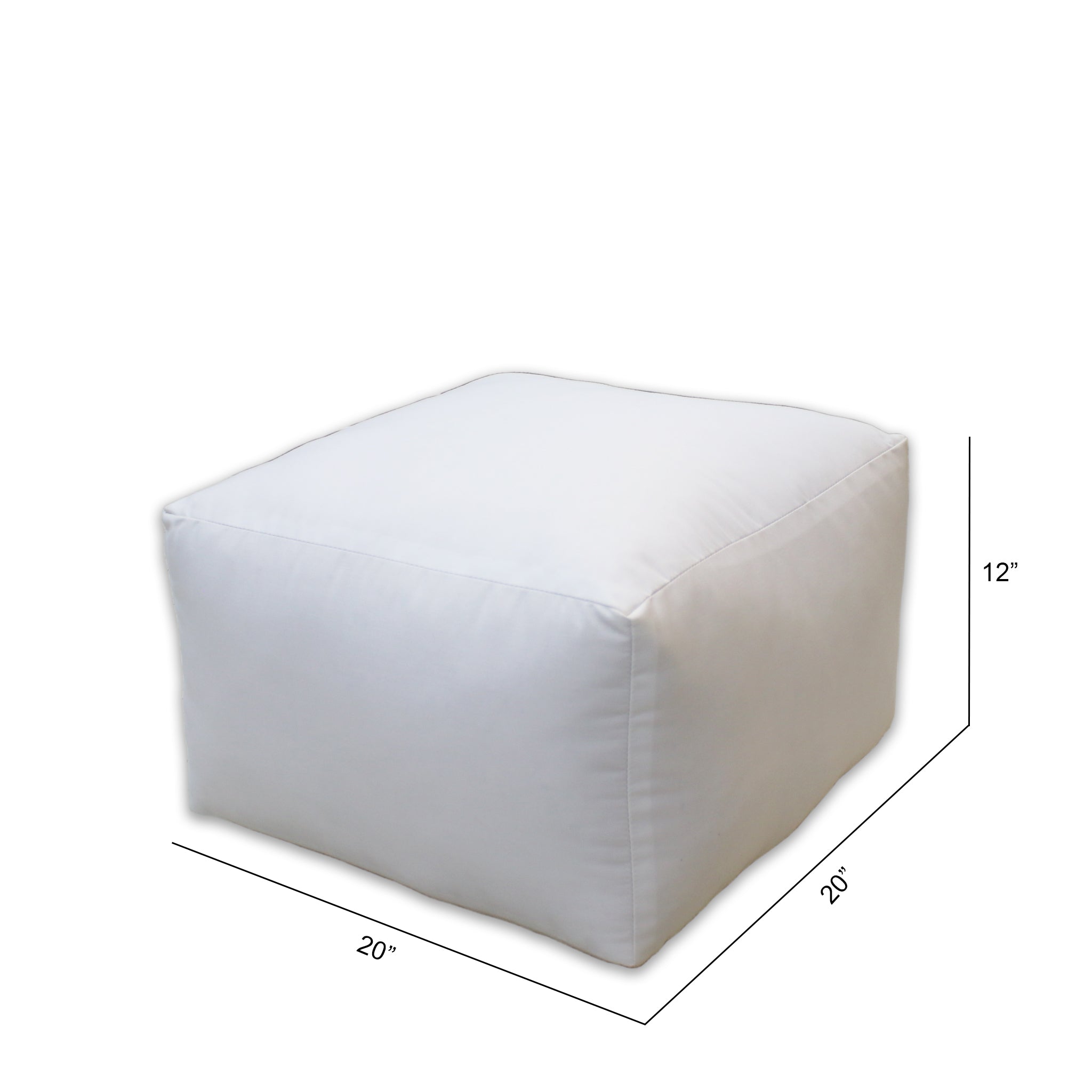 Small Kapok Pouf Ottoman Insert – Workroom Marketplace