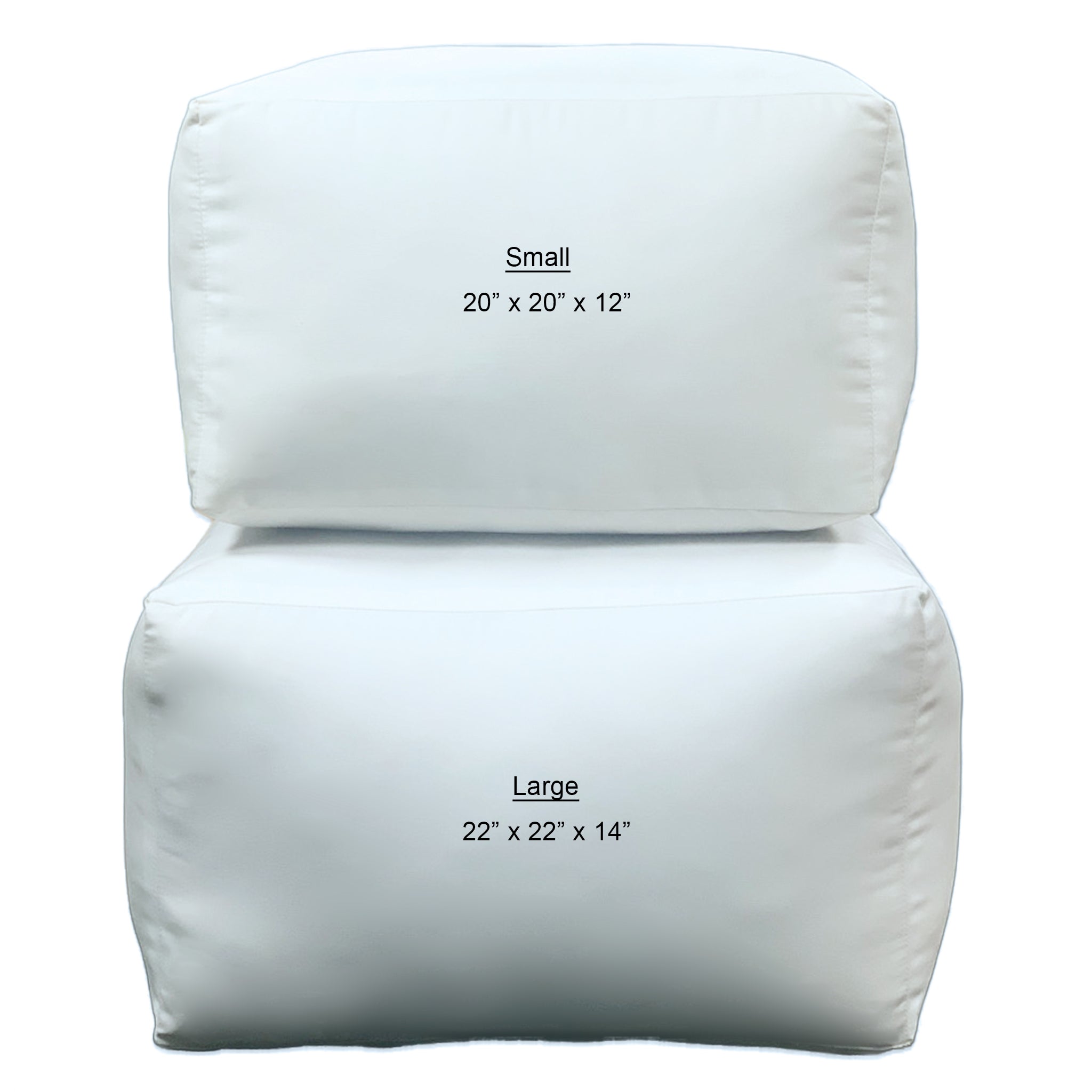 Large Kapok Pouf Ottoman Insert – Workroom Marketplace